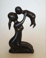 Moeder met kind Bronzenbeelden-winkel Echt brons..., Ophalen of Verzenden