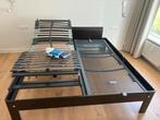Auping Bed: Handmatig & Elektrisch Verstelbaar., Huis en Inrichting, Slaapkamer | Bedden, Ophalen, Bruin, Tweepersoons, 200 cm