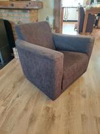 Gratis!!!! bruin stoffen fauteuils 2x, Huis en Inrichting, Ophalen, Gebruikt, Stof