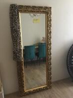 Brocante Spiegel met Gouden Lijst, Ophalen, Gebruikt, 75 tot 100 cm, 150 tot 200 cm