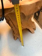 Teakhouten tafeltjes- boomstam, Huis en Inrichting, Tafels | Bijzettafels, Ophalen, Minder dan 45 cm, Minder dan 55 cm, Gebruikt