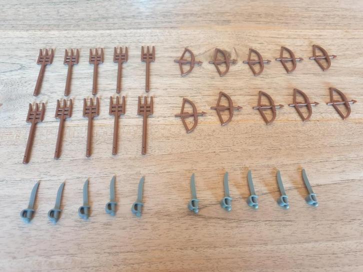 Partij N665=30x Nieuwe Lego ridder wapens (Meerdere setjes), Kinderen en Baby's, Speelgoed | Duplo en Lego, Nieuw, Lego, Losse stenen