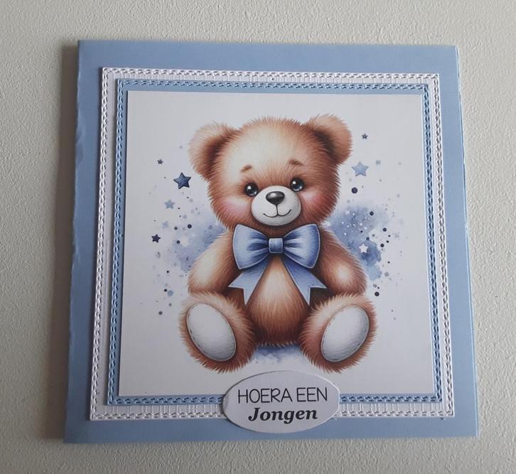 Zelfgemaakte kaart met envelop, Hobby en Vrije tijd, Kaarten | Zelfgemaakt, Nieuw, Kind, Ophalen of Verzenden