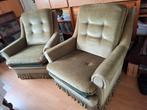 Twee vintage fauteuils (gratis ophalen in Zeist), Ophalen, Gebruikt, 75 tot 100 cm, 75 tot 100 cm