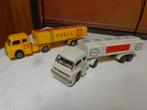 Gasoline trucks Shell - Esso blik frictie Japan, Antiek en Kunst, Antiek | Speelgoed, Verzenden