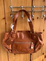 Kipling Rhys dames lederen tas(nr.10 DM6), Verzenden, Nieuw, Bruin, Schoudertasje