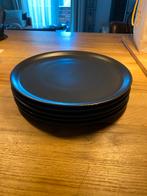 5 Gusta zwarte pizza borden, Huis en Inrichting, Keuken | Servies, Gebruikt, Keramiek, Ophalen of Verzenden, Bord(en)