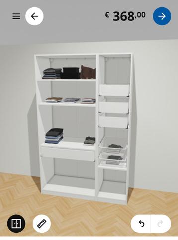 Nieuw! Ikea 3x witte Pax kledingkast incl lades en planken - afbeelding 3