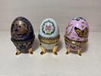 Drie fraaie sier-ei met de hand gedecoreerd, Ophalen of Verzenden