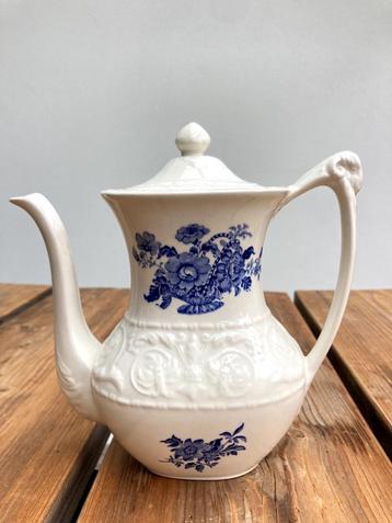 Crown Devon theepot - Blauw/wit bloemenmotief (England) beschikbaar voor biedingen