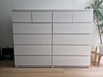Malm ladekast 2 keer, Gebruikt, 3 of 4 laden, Minder dan 100 cm, 25 tot 50 cm