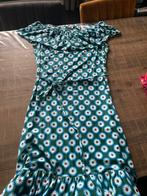 Groene jurk met bloemenprint - Tante Betsy, Maat 46/48 (XL) of groter, Ophalen of Verzenden, Zo goed als nieuw, Onder de knie