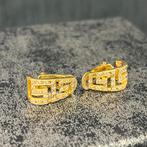 14k gouden oorbellen prachtig model versace, Sieraden, Tassen en Uiterlijk, Oorbellen, Ophalen of Verzenden, Nieuw, Goud