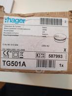 Hager TG501A Rookmelder - Nieuw in doos!, Ophalen, Nieuw, Detector, Sensor of Melder, Rook