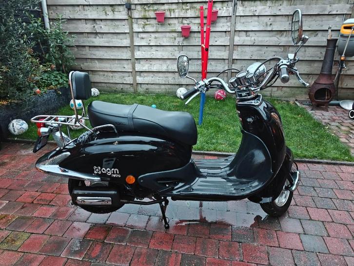 AGM/Senzo Retro Scooter, Fietsen en Brommers, Brommers | Overige merken, Gebruikt, Maximaal 25 km/u, Ophalen