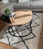 Vloerkleed Shaggy zwart/wit 190x135, Ophalen, Gebruikt, Zwart, 150 tot 200 cm