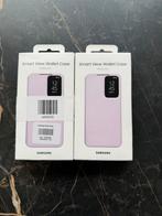 Samsung Galaxy S23 Smart Clear View Cover - Zwart, Ophalen of Verzenden, Nieuw, Overige modellen, Hoesje of Tasje