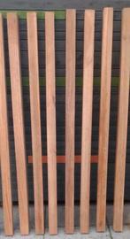 8 azobe hardhouten tuinpalen  7x7x200cm, Doe-het-zelf en Verbouw, Hout en Planken, Ophalen, 50 mm of meer, Balk, Minder dan 200 cm