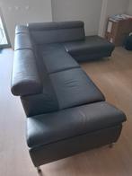 Prachtige Montel Leren Hoekbank, Ophalen, 250 tot 300 cm, Gebruikt, Minder dan 75 cm