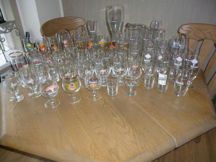hele leuke heineken verzameling, Verzamelen, Biermerken, Zo goed als nieuw, Glas of Glazen, Heineken, Ophalen