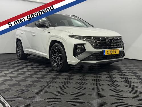 Hyundai Tucson 1.6 T-GDI HEV N Line Facelift Half leder, Cli, Auto's, Hyundai, Bedrijf, Te koop, Tucson, 360° camera, ABS, Achteruitrijcamera