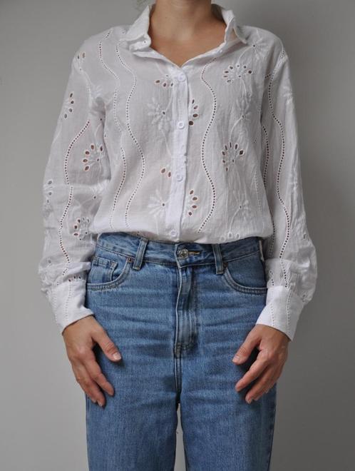 boho blouse s, shein blouse s, broderie blouse s, Kleding | Dames, Blouses en Tunieken, Nieuw, Maat 36 (S), Wit, Ophalen of Verzenden