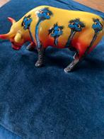 Cow Parade Koe met Struisvogels - Gaaf, Antiek en Kunst, Kunst | Designobjecten, Ophalen of Verzenden