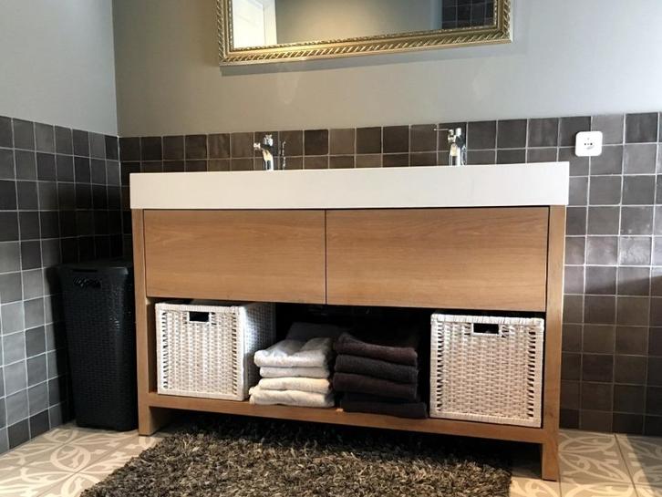 Wastafelonderkast Lotte, Huis en Inrichting, Badkamer | Badkamermeubels, Nieuw, Wastafelkast, Minder dan 100 cm, 150 tot 200 cm