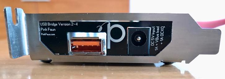 Pink Faun V2 usb bridge (top), Computers en Software, Geluidskaarten, Zo goed als nieuw, Ophalen of Verzenden