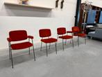 4 Nieuw Artifort Moulin Armstoel Lucir rood design stoel, Huis en Inrichting, Stoelen, Nieuw, Ophalen of Verzenden, Vier, Stof