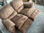 Bruine banken en fauteuils TEAB, Ophalen, Gebruikt