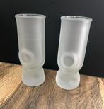 8 Vintage Limoncello speciale matte glazen, Ophalen of Verzenden, Zo goed als nieuw, Borrel- of Shotglas