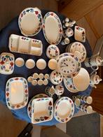 Compleet Boerenbont servies, Ophalen, Zo goed als nieuw, Aardewerk, Boerenbont