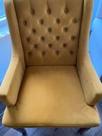 Okergele Eetkamerstoel - Stijlvol en Comfortabel, Huis en Inrichting, Ophalen, Gebruikt, Minder dan 75 cm, Stof