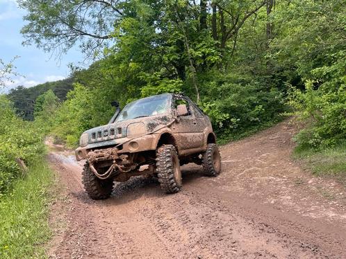 Terrein monster Suzuki Jimny Cabrio 4WD 2xarb sper diff lier, Auto's, Suzuki, Particulier, Jimny, 4x4, Boordcomputer, Centrale vergrendeling