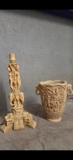 Italiaanse Albast Lamp & Vaas Set, Antiek en Kunst, Ophalen of Verzenden