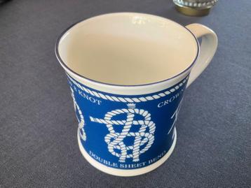 Grote mok NAUTALICA /blauw -wit/LONDON scheepsknoop beschikbaar voor biedingen
