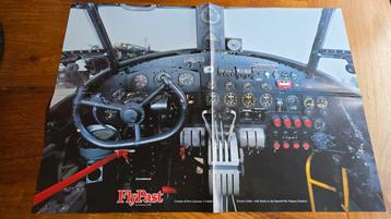 Poster cockpit of Avro Lancaster X KB889 beschikbaar voor biedingen