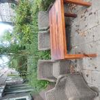 4 supersterke zware tuinstoelen van het merk Pure, Ophalen, Gebruikt, Kunststof