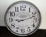 Metalen Wandklok Kensington Station London Stationsklok 58cm, Huis en Inrichting, Woonaccessoires | Klokken, Ophalen of Verzenden