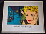 Vintage Popart prent atelier des jeunes serigraphes, Antiek en Kunst, Kunst | Litho's en Zeefdrukken, Ophalen