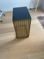Moderne Bijzettafel Zwart/Goud Sissy Boy, Huis en Inrichting, Minder dan 45 cm, Minder dan 55 cm, Metaal of Aluminium, Ophalen of Verzenden