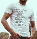 World Cities Eigen Plaatsnaam T-shirt, Nieuw, Verzenden