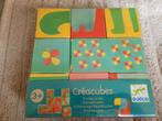 Djeco Creacubes, Ophalen of Verzenden, Minder dan 10 stukjes, Gebruikt, 2 tot 4 jaar