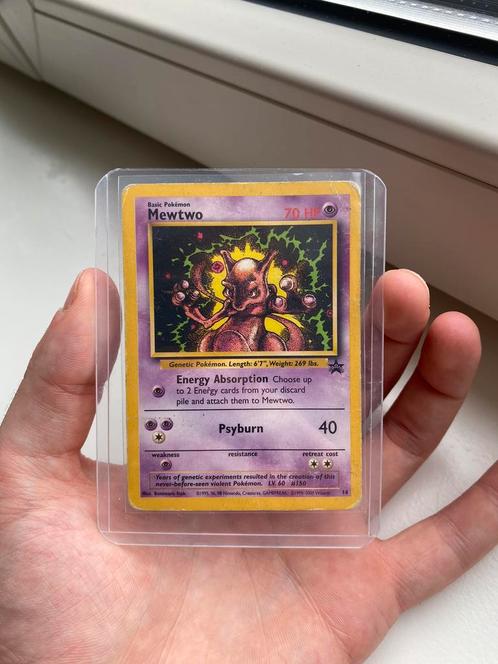 Mewtwo wizards black star promo 14 pokemon kaart, Hobby en Vrije tijd, Verzamelkaartspellen | Pokémon, Zo goed als nieuw, Meerdere kaarten