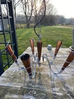 Kleine Kroonluchter Modern vormgegeven, Chroom/Koper Kleur, Ophalen, Gebruikt, Metaal, Modern - fantasie