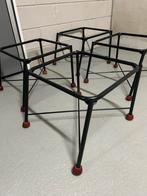 Montis Chaplin Metalen Stoelframes - Set van 4, Gebruikt, Zwart, Ophalen of Verzenden, Vier