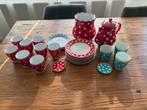 Oilily polkadot servies, Ophalen of Verzenden, Gebruikt, Overige stijlen, Bord(en)