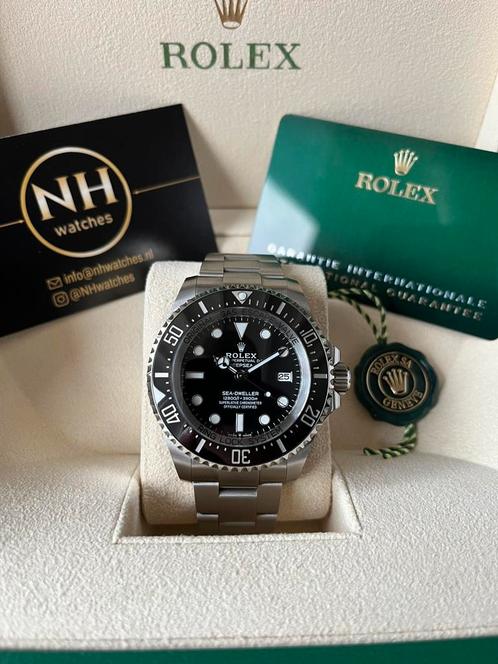 Rolex Deepsea Black 136660 01/2023, Sieraden, Tassen en Uiterlijk, Horloges | Heren, Zo goed als nieuw, Rolex, Staal, Ophalen
