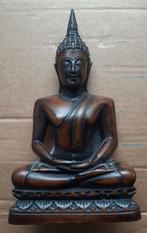 Houten Boeddha beeld, Somdej Toh, Thailand, 1990, handwerk, Huis en Inrichting, Ophalen of Verzenden, Zo goed als nieuw